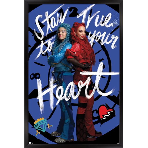 Disney Descendants: The Rise of Red - Stay True Wall Poster, 14.725" x 22.375" Framed