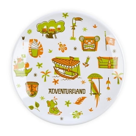 Disney Dessert Plate - Magic Kingdom Adventureland Plate - 8"
