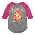 thumbnail image 1 of Disney - Diamond In The Rough  - Toddler & Youth Girls Raglan Graphic T-Shirt, 1 of 4