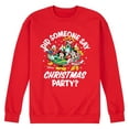 thumbnail image 1 of Disney - Did Someone Say Christmas Party - Men's Crew Fleece Sweatshirt Sweatshirt, 1 of 5