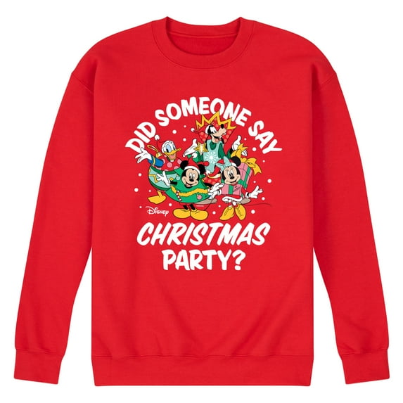 Disney - Did Someone Say Christmas Party - Men's Crew Fleece Sweatshirt Sweatshirt