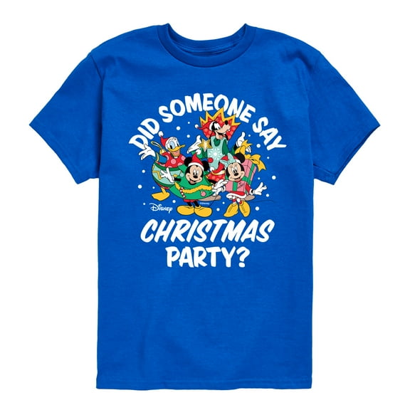Disney - Mickey and Friends Did Someone Say Christmas Party - Toddler & Youth Short Sleeve Graphic T-Shirt