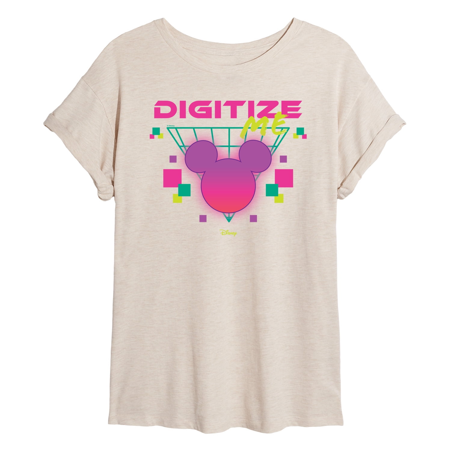 Disney - Digitize Me - Juniors Ideal Flowy Muscle T-Shirt - Walmart.com