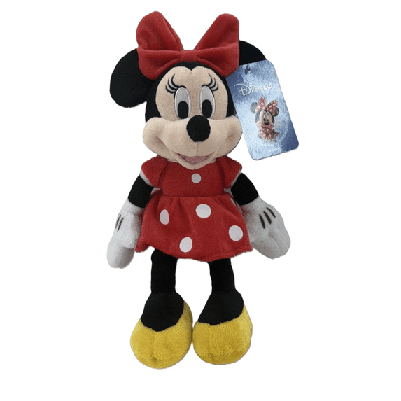 Disney Red Minnie Mouse Plush Toy Stuffed Doll 11"