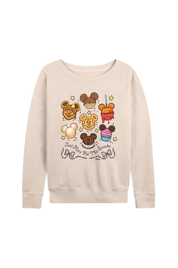 - Disney Foods - Women's French Terry Long Sleeve Pullover