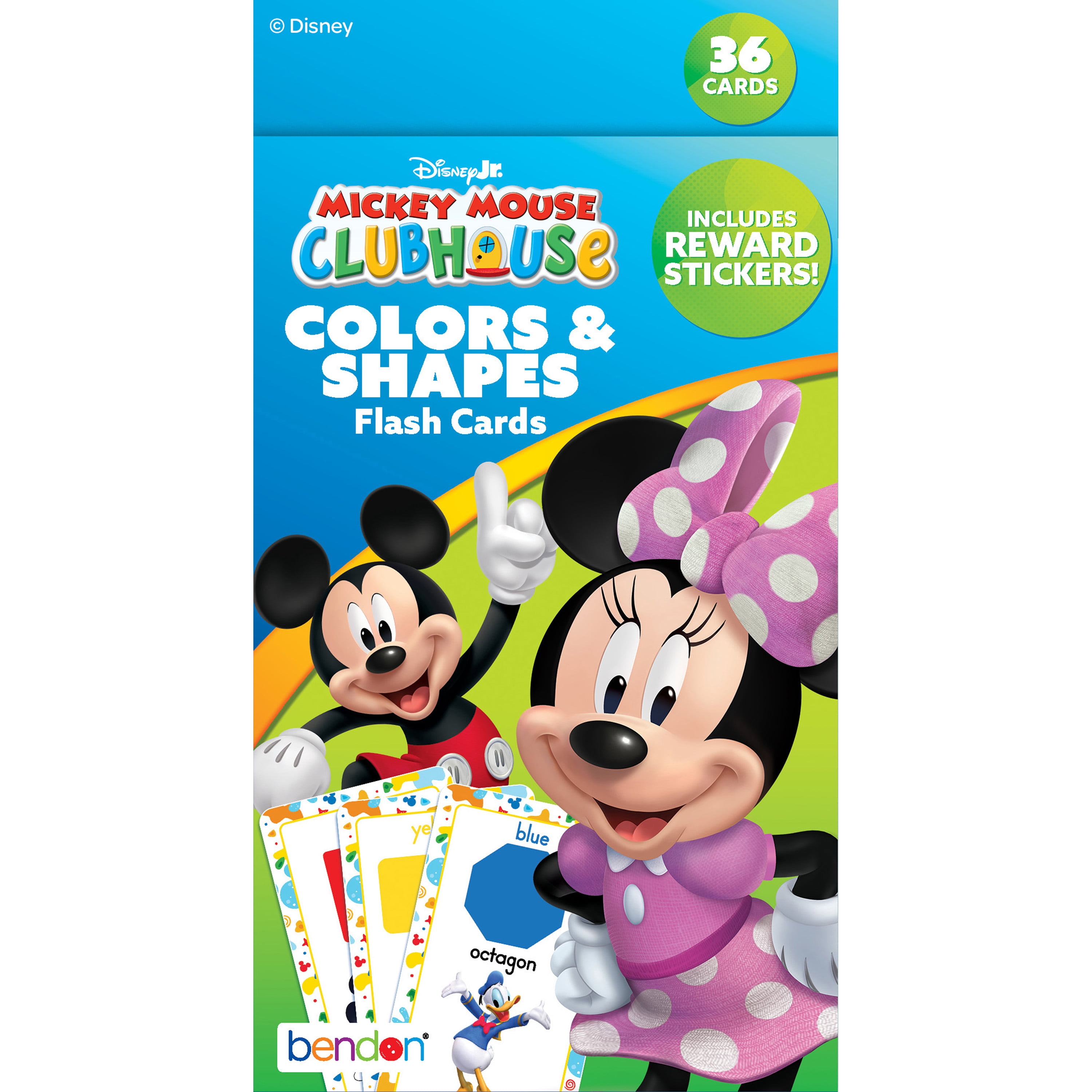 Disney Mickey and Minnie Mouse Colors and Shapes Flashcards, Learn
