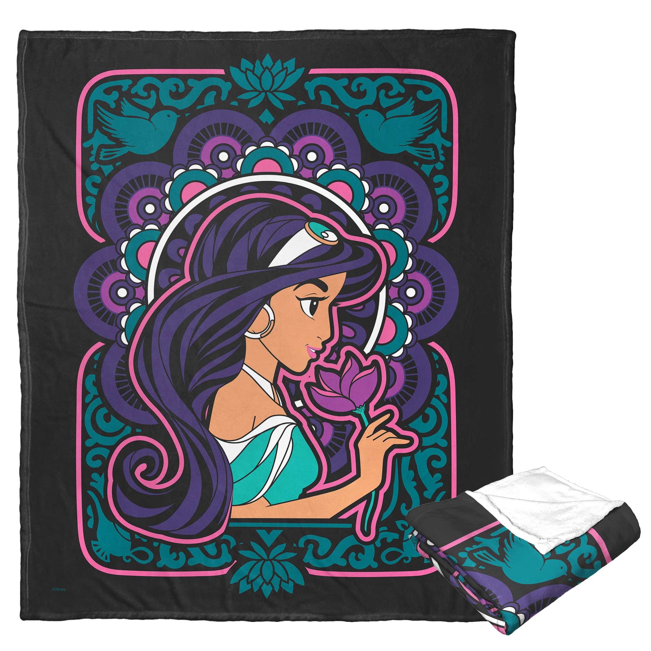 Disney Disney Princesses Carousel Jasmine Kids Silk Touch Throw Blanket ...