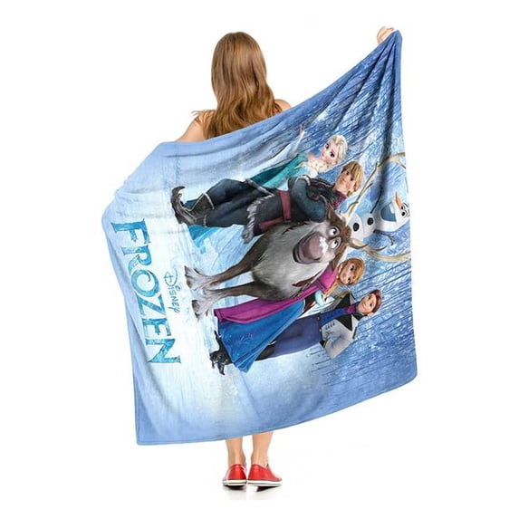 The Northwest 1DPR-23600-0003-OOF 50 x 60 in. Disney Princesses Frozen Poster Silk Touch Throw Blanket