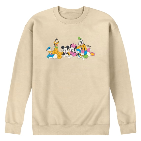 Disney - Disney Standard Character Group Stand Chest - Men's Crew Fleece Sweatshirt