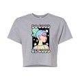 thumbnail image 1 of Disney - Do Good Be Good  - Juniors Cropped Cotton Blend T-Shirt, 1 of 4