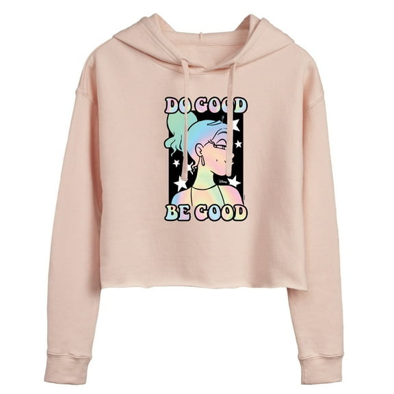 Disney - Do Good Be Good - Juniors Cropped Pullover Hoodie
