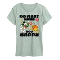 thumbnail image 1 of Disney - Do What Makes You Happy Women's Short Sleeve Graphic T-Shirt, 1 of 3