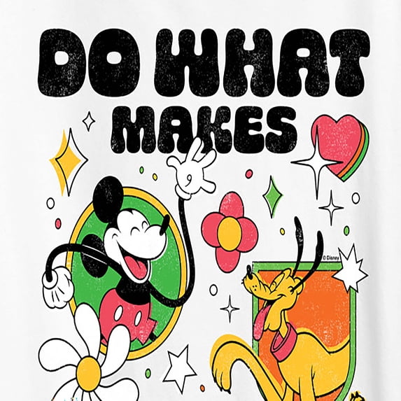 Disney - Do What Makes You Happy Women's Short Sleeve Graphic T-Shirt