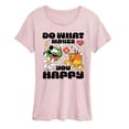 thumbnail image 1 of Disney - Do What Makes You Happy Women's Short Sleeve Graphic T-Shirt, 1 of 3