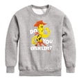 thumbnail image 1 of Disney - Do You Even Lift Boys' Graphic Long Sleeve Fleece Sweatshirt, 1 of 5