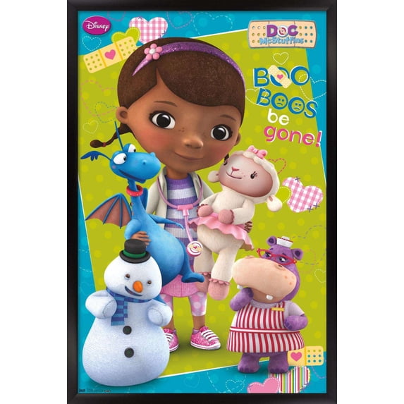 Disney Doc McStuffins - Boo Boos be Gone Wall Poster, 14.725" x 22.375", Framed