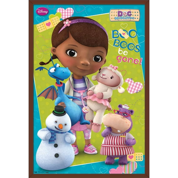 Disney Doc McStuffins - Boo Boos be Gone Wall Poster, 22.375" x 34", Framed