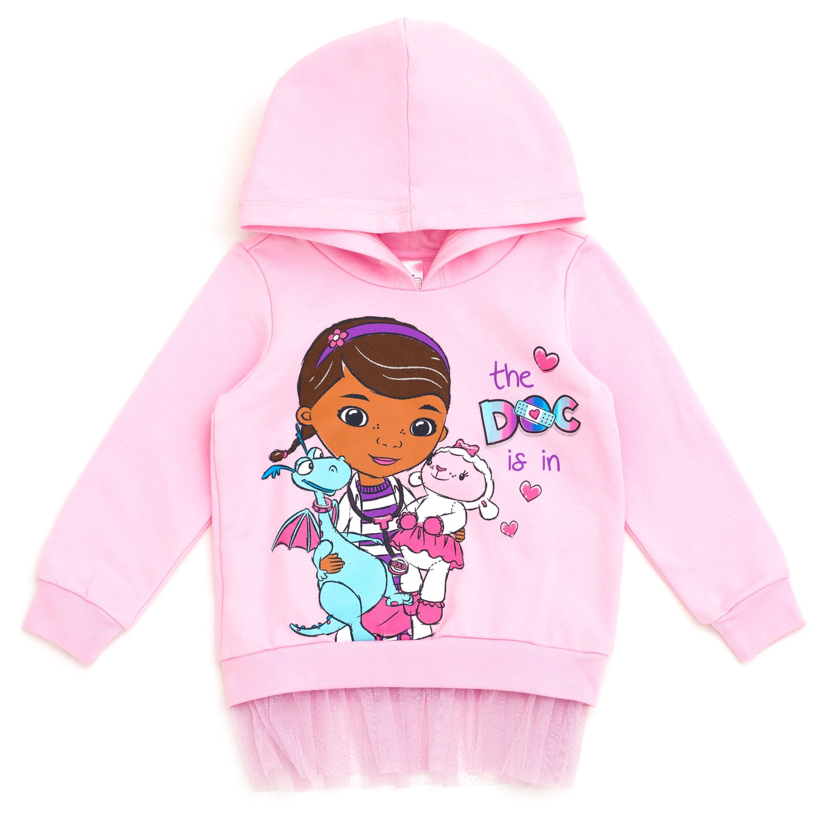 Disney Doc McStuffins Fleece Pullover Peplum Hoodie Toddler to