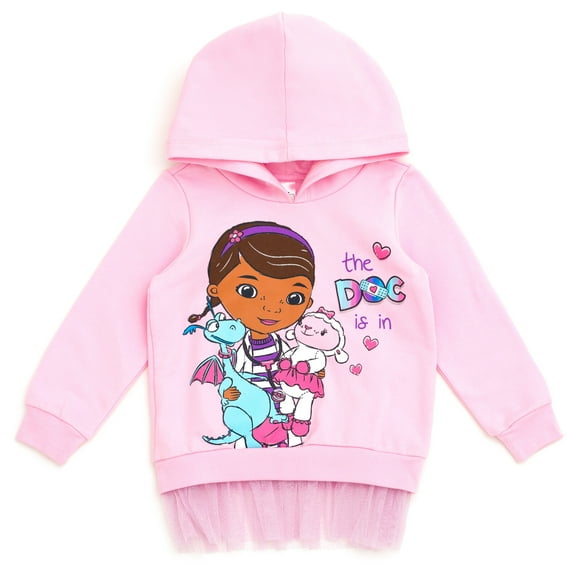 Disney Doc McStuffins Fleece Pullover Peplum Hoodie Toddler to Little Kid