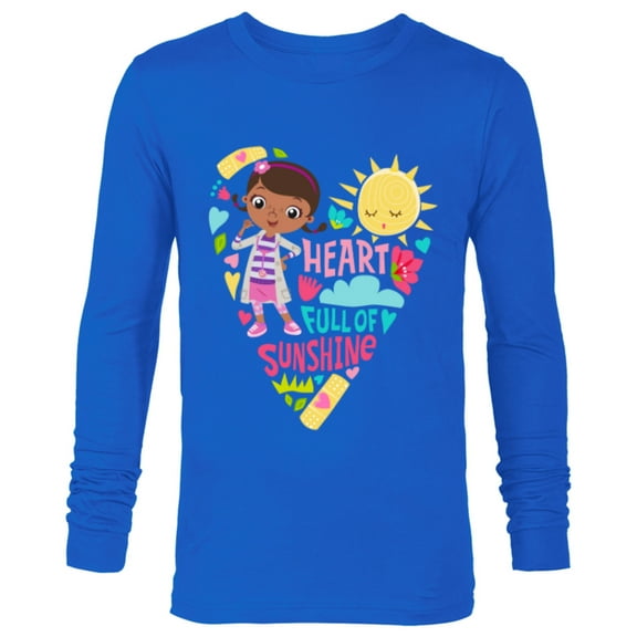 Disney Doc McStuffins Heart Full of Sunshine Girls’ - Long Sleeve T-Shirt for Men - Customized-Royal