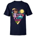 thumbnail image 1 of Disney Doc McStuffins Heart Full of Sunshine Girls’ - Short Sleeve T-Shirt for Kids - Customized-Navy, 1 of 5