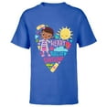 thumbnail image 1 of Disney Doc McStuffins Heart Full of Sunshine Girls’ - Short Sleeve T-Shirt for Kids - Customized-Royal, 1 of 5