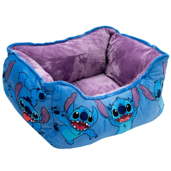 Disney Dog Bed, Stitch Poses Blue, Cuddler