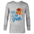 thumbnail image 1 of Disney Dogs Lady Life is a Walk in the Park - Long Sleeve T-Shirt for Men - Customized-Athletic Heather, 1 of 5