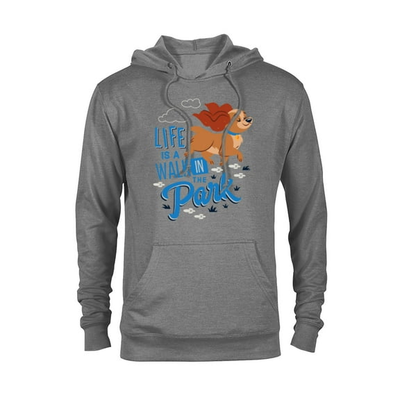 Disney Dogs Lady Life is a Walk in the Park - Pullover Hoodie for Adults - Customized-Graphite Heather
