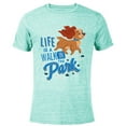 thumbnail image 1 of Disney Dogs Lady Life is a Walk in the Park - Short Sleeve Blended T-Shirt for Adults - Customized-Ocean Blue, 1 of 5