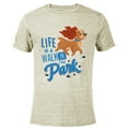 thumbnail image 1 of Disney Dogs Lady Life is a Walk in the Park - Short Sleeve Blended T-Shirt for Adults - Customized-Yellow, 1 of 5