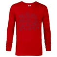 thumbnail image 1 of Disney Dogs Paw Prints - Long Sleeve T-Shirt for Men - Customized-New Red, 1 of 5