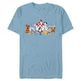 thumbnail image 1 of Disney Dogs Puppy Friends - Short Sleeve Blended T-Shirt for Adults - Customized-Ocean Blue, 1 of 5