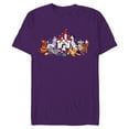 thumbnail image 1 of Disney Dogs Puppy Friends - Short Sleeve Blended T-Shirt for Adults - Customized-Purple, 1 of 5