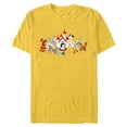thumbnail image 1 of Disney Dogs Puppy Friends - Short Sleeve Blended T-Shirt for Adults - Customized-Yellow, 1 of 5