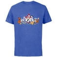 thumbnail image 1 of Disney Dogs Puppy Friends - Short Sleeve Cotton T-Shirt for Adults - Customized-Royal Heather, 1 of 5