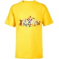 thumbnail image 1 of Disney Dogs Puppy Friends - Short Sleeve T-Shirt for Kids - Customized-Yellow, 1 of 5