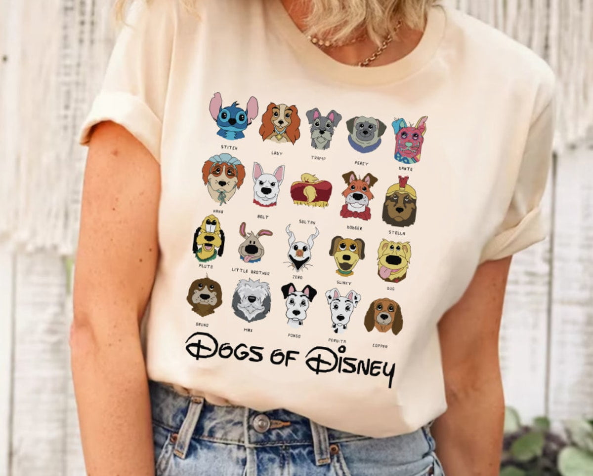 Disney Dogs Shirt, Dog Lover Shirt, Disney Dogs Shirt, Dog Tee, Dug ...