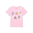thumbnail image 1 of Disney Dogs Stay Pawsome Girls Short Sleeve Graphic T-Shirt, Sizes 4-16, 1 of 3