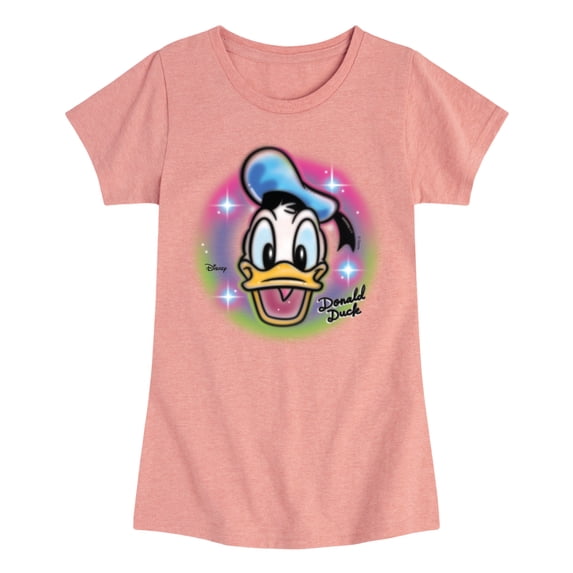 Disney - Donald Graffiti - Youth Girls Fitted Short Sleeve T-Shirt