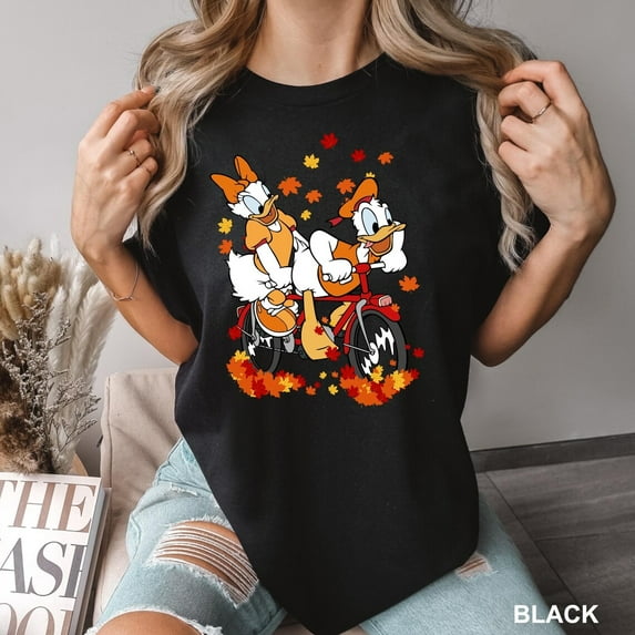 Disney Donald And Daisy Fall T-Shirt, Comfort Colors Disney Donald Duck Shirt, Disney Fall Tee