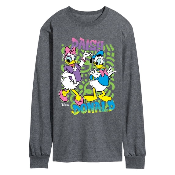 Disney - Donald And Daisy - Men's Long Sleeve Graphic T-Shirt