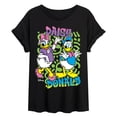 thumbnail image 1 of Disney - Donald And Daisy Oversized - Womens Oversized Graphic T-Shirt, 1 of 4