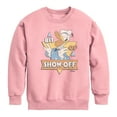 thumbnail image 1 of Disney - Donald Bit Of A Show Off - Toddler & Youth Crewneck Fleece Sweatshirt, 1 of 4