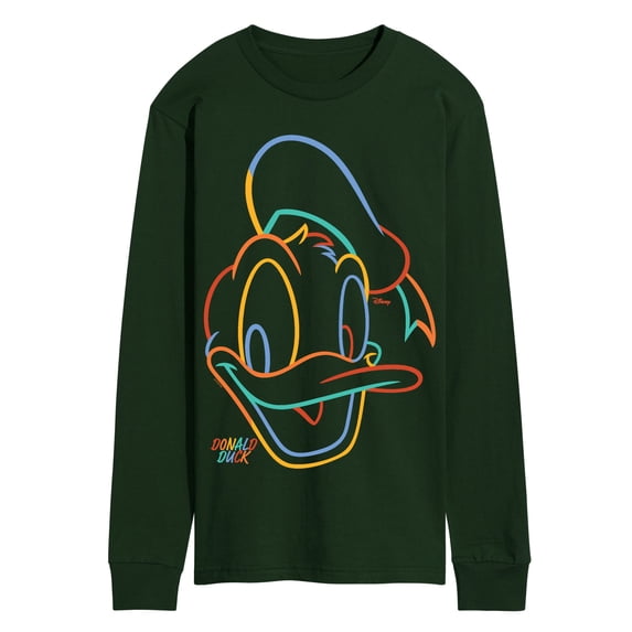 Disney - Donald Color Portrait - Men's Long Sleeve Graphic T-Shirt