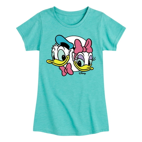 Disney - Donald & Daisy Duck - All Smiles - Toddler & Youth Girls Short Sleeve T-Shirt