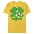 thumbnail image 1 of Disney Donald Duck 4-Leaf Clover Retro St. Patrick's Day - Short Sleeve Blended T-Shirt for Adults - Customized-Yellow, 1 of 5