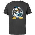 thumbnail image 1 of Disney Donald Duck 90th Anniversary Feisty & Fabulous Legend- Short Sleeve Cotton T-Shirt for Adults - Customized-Charcoal, 1 of 5