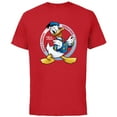 thumbnail image 1 of Disney Donald Duck 90th Anniversary Feisty & Fabulous Legend- Short Sleeve Cotton T-Shirt for Adults - Customized-Red, 1 of 5