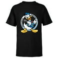 thumbnail image 1 of Disney Donald Duck 90th Anniversary Feisty & Fabulous Legend- Short Sleeve T-Shirt for Kids - Customized-Black, 1 of 5